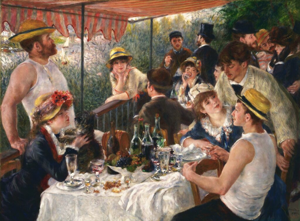ルノワールの舟遊びの人々の昼食